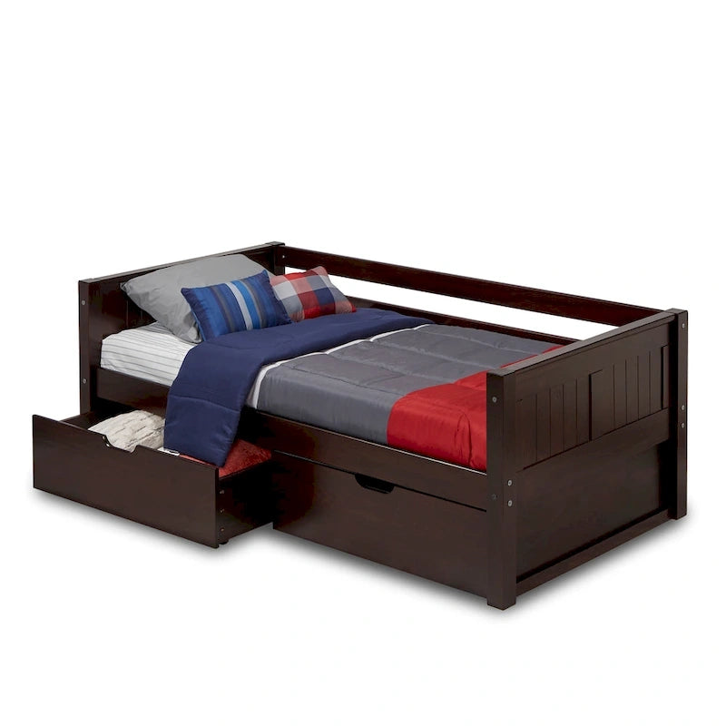 Camaflexi Panel Headboard - Twin Size Day Bed with Drawers