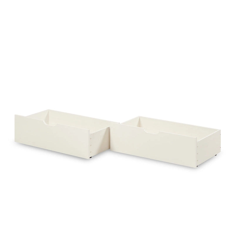 Lit de repos une place avec tête de lit à panneaux et tiroirs de rangement blanc
