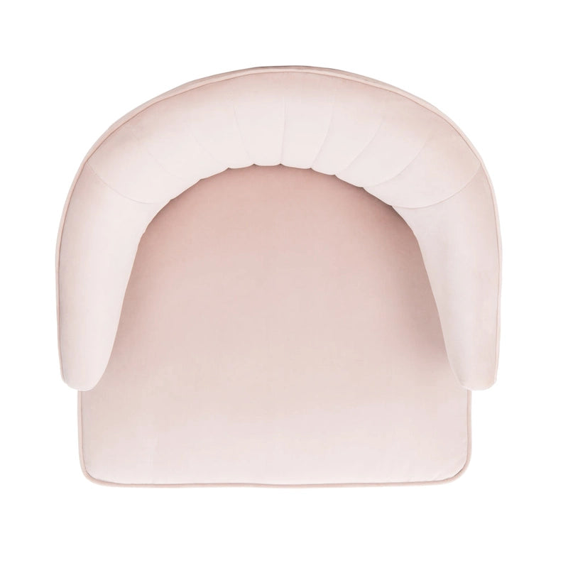 Fauteuil d'appoint en velours à dossier haut capitonné avec pieds dorés, noir