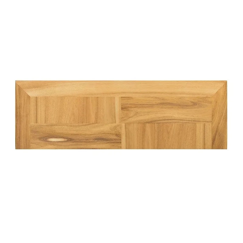 Commode en bois d'acacia avec tiroirs, finition marron naturel