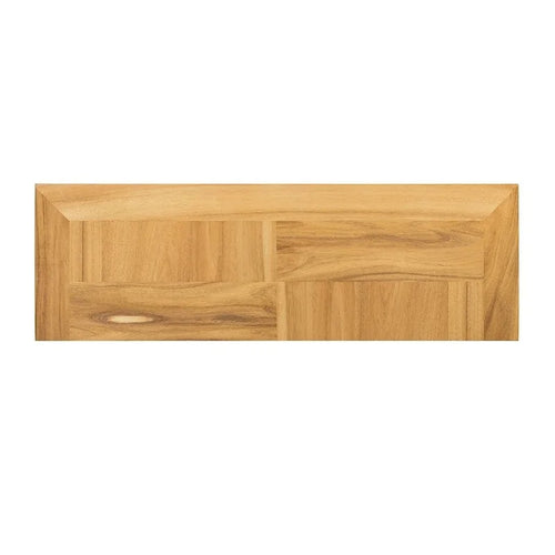 Commode en bois d'acacia avec tiroirs, finition marron naturel